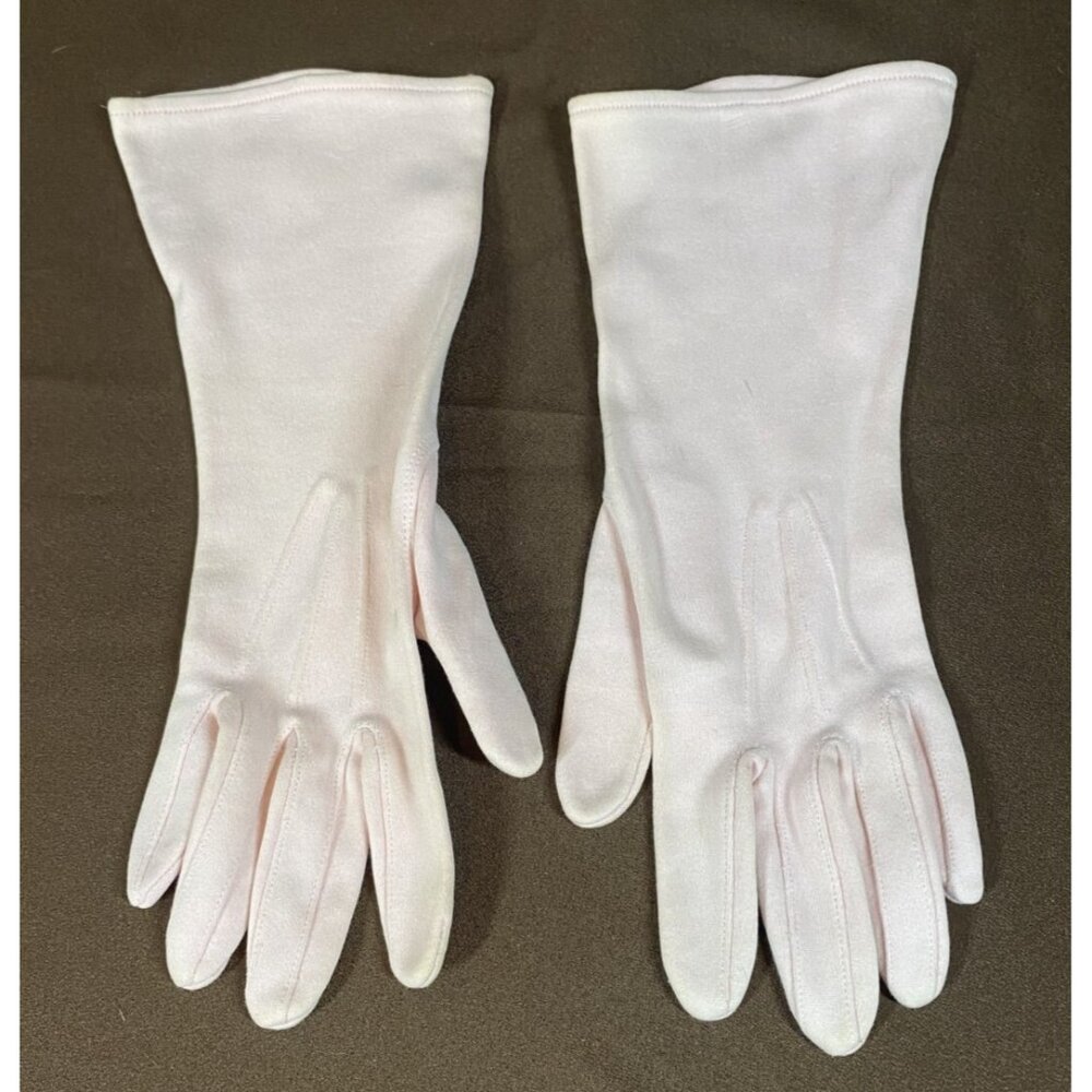 Vintage Suede Pink Gloves Women's 6 1/2 SMALL USA